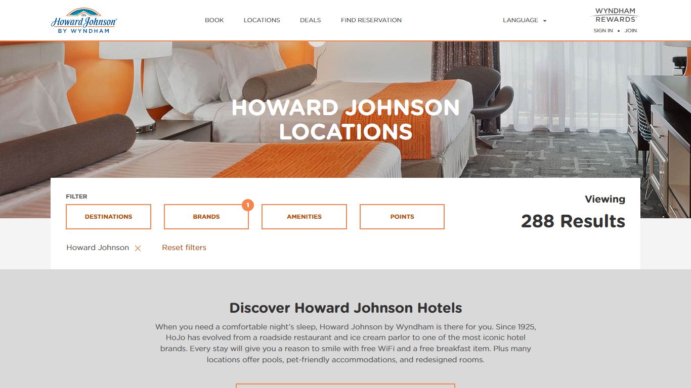 Locations | Howard Johnson by Wyndham Hotels